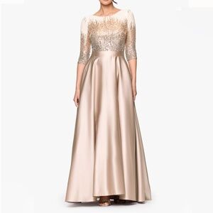 Betsy‎ & Adam - “Quinn” Embellished Sequin Ballgown